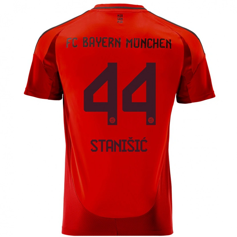 Danxen Kinder Josip Stanisic #44 Rot Heimtrikot Trikot 2024/25 T-Shirt