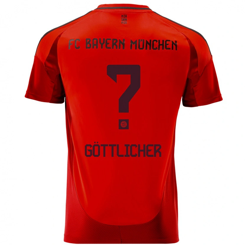 Danxen Kinder Moritz Göttlicher #0 Rot Heimtrikot Trikot 2024/25 T-Shirt