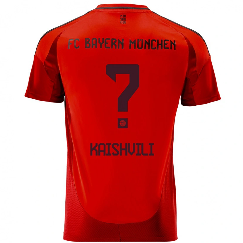 Danxen Kinder Jamal Kaishvili #0 Rot Heimtrikot Trikot 2024/25 T-Shirt