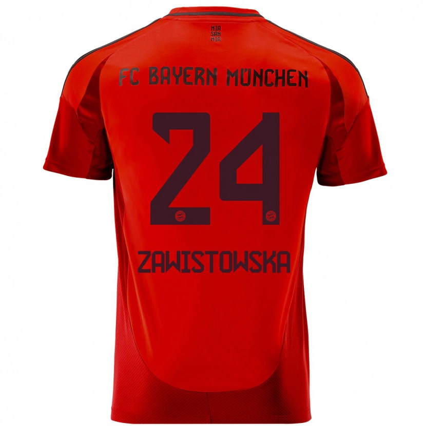 Danxen Kinder Weronika Zawistowska #24 Rot Heimtrikot Trikot 2024/25 T-Shirt