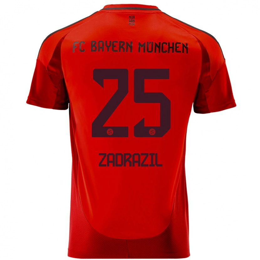 Danxen Kinder Sarah Zadrazil #25 Rot Heimtrikot Trikot 2024/25 T-Shirt