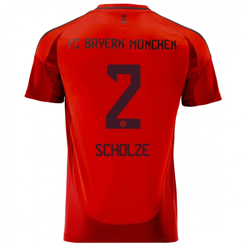 Danxen Kinder Max Scholze #2 Rot Heimtrikot Trikot 2024/25 T-Shirt