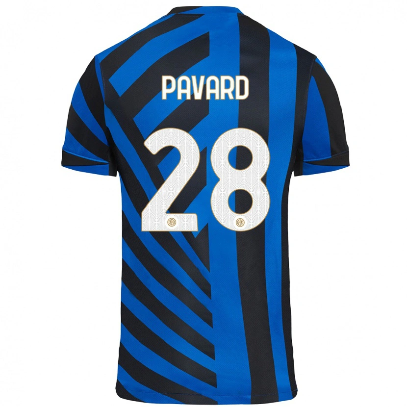 Danxen Kinder Benjamin Pavard #28 Blau Schwarz Heimtrikot Trikot 2024/25 T-Shirt