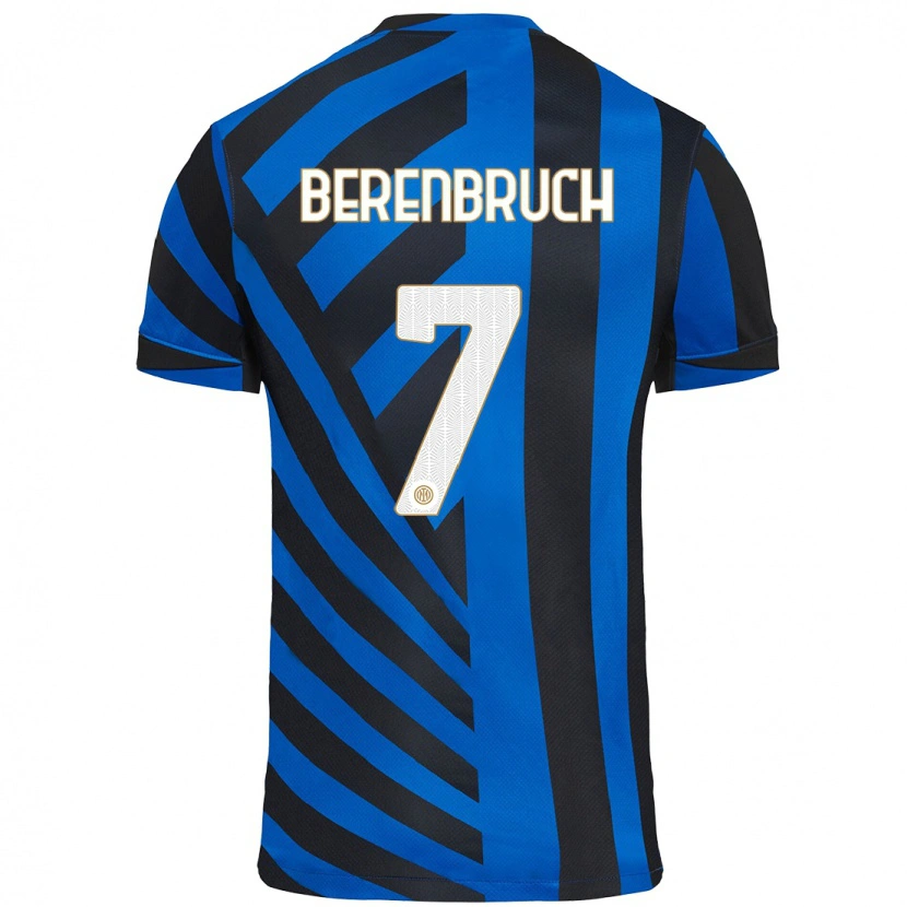 Danxen Kinder Thomas Berenbruch #7 Blau Schwarz Heimtrikot Trikot 2024/25 T-Shirt