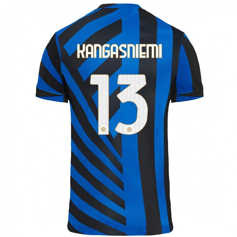 Danxen Kinder Ilari Kangasniemi #13 Blau Schwarz Heimtrikot Trikot 2024/25 T-Shirt