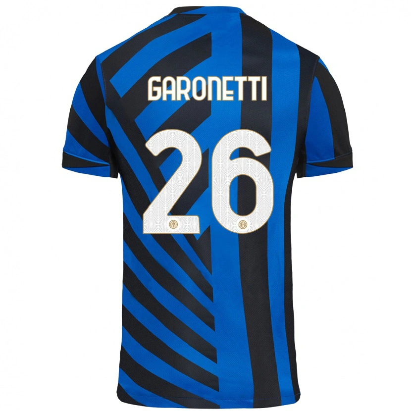 Danxen Kinder Gabriele Garonetti #26 Blau Schwarz Heimtrikot Trikot 2024/25 T-Shirt