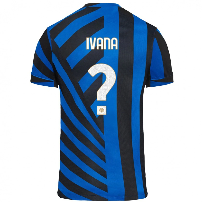 Danxen Kinder Ivana Andrés #0 Blau Schwarz Heimtrikot Trikot 2024/25 T-Shirt