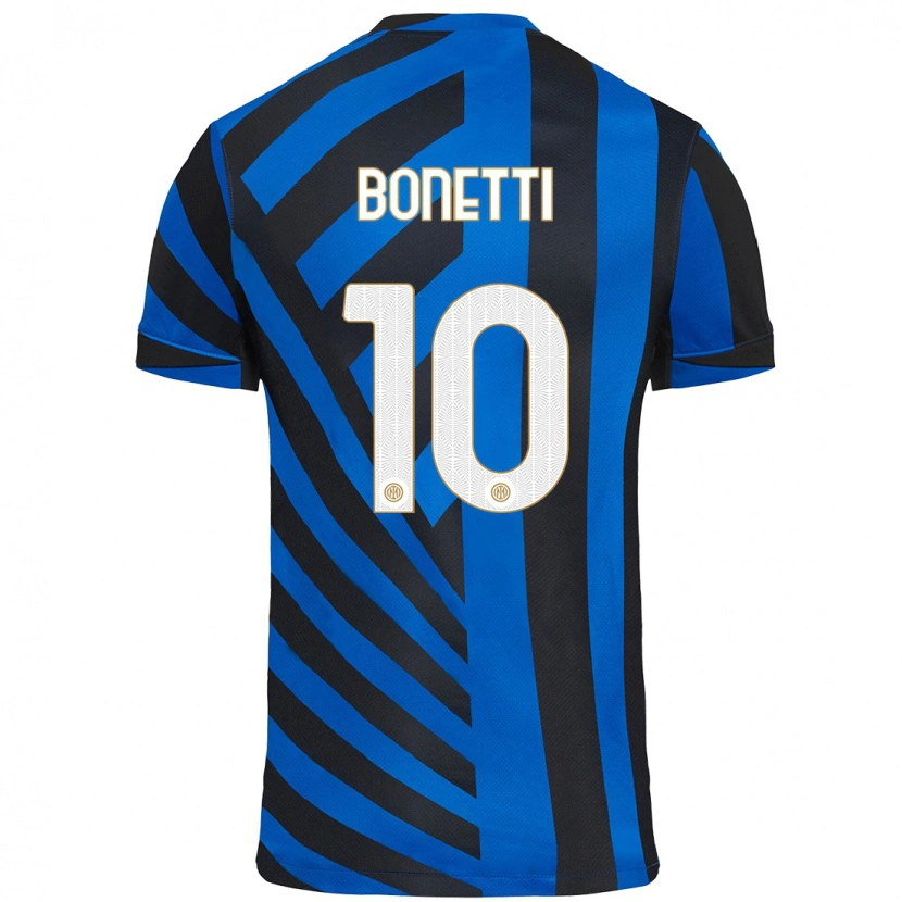 Danxen Kinder Tatiana Bonetti #10 Blau Schwarz Heimtrikot Trikot 2024/25 T-Shirt