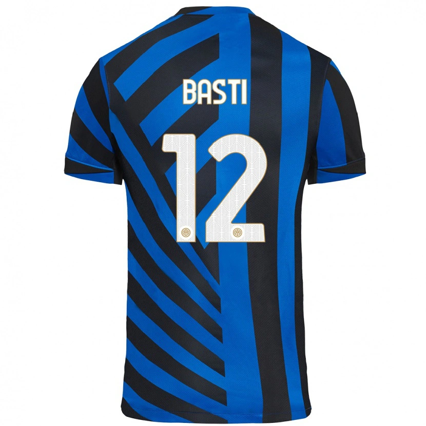 Danxen Kinder Matteo Basti #12 Blau Schwarz Heimtrikot Trikot 2024/25 T-Shirt