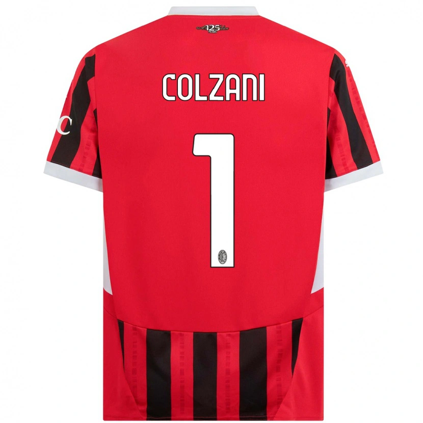 Danxen Kinder Edoardo Colzani #1 Rot Schwarz Heimtrikot Trikot 2024/25 T-Shirt