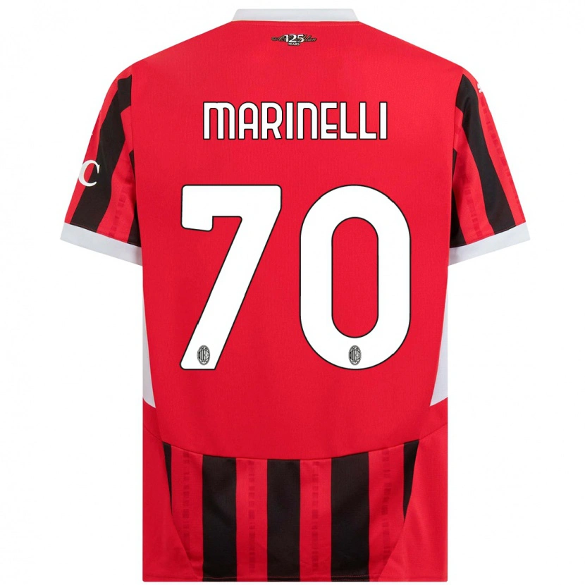 Danxen Kinder Gloria Marinelli #70 Rot Schwarz Heimtrikot Trikot 2024/25 T-Shirt