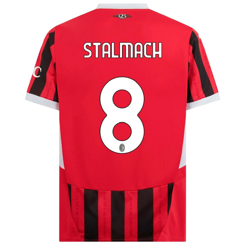 Danxen Kinder Dariusz Stalmach #8 Rot Schwarz Heimtrikot Trikot 2024/25 T-Shirt