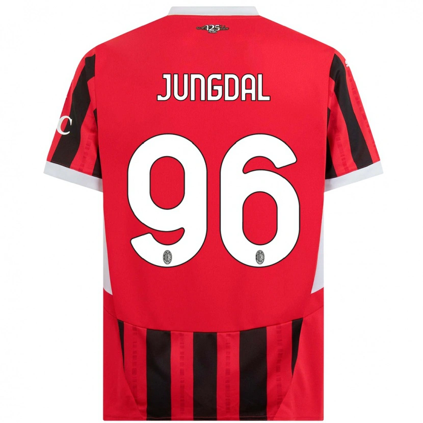 Danxen Kinder Andreas Jungdal #96 Rot Schwarz Heimtrikot Trikot 2024/25 T-Shirt