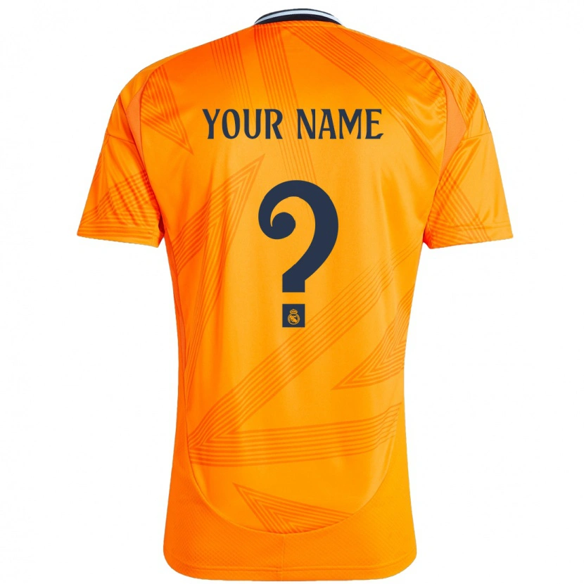 Danxen Kinder Ihren Namen #0 Orange Auswärtstrikot Trikot 2024/25 T-Shirt