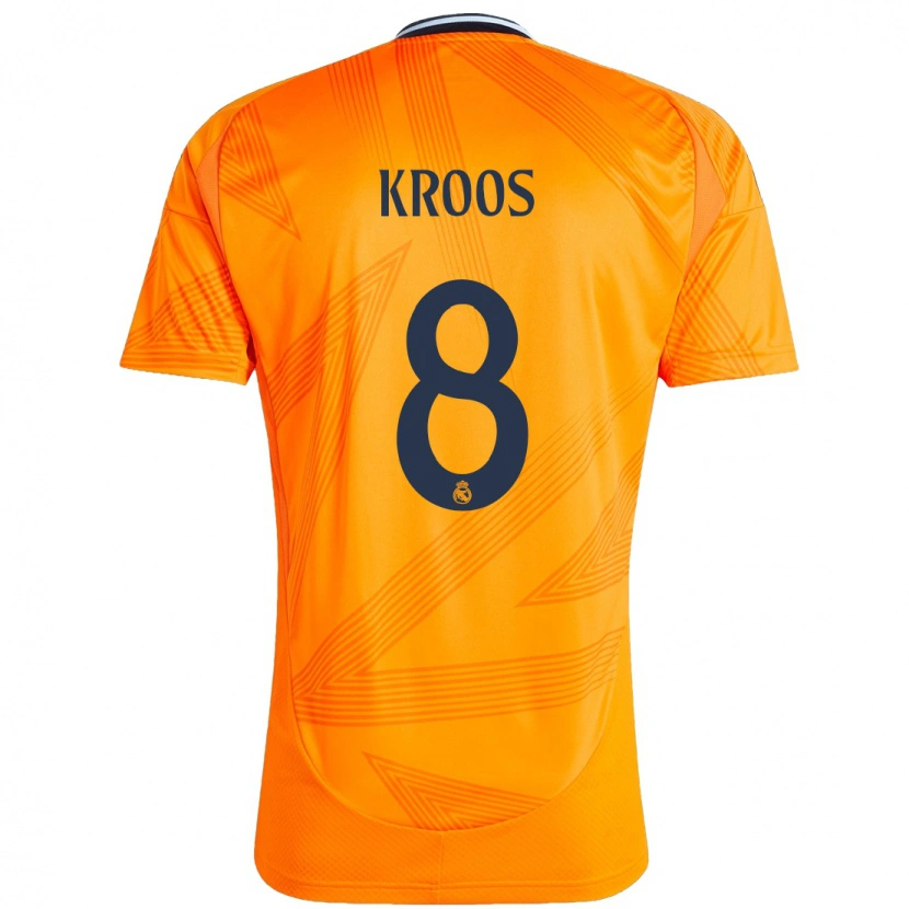 Danxen Kinder Toni Kroos #8 Orange Auswärtstrikot Trikot 2024/25 T-Shirt