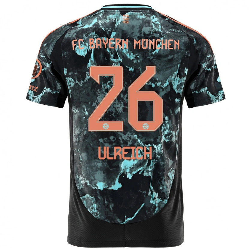 Danxen Kinder Sven Ulreich #26 Schwarz Auswärtstrikot Trikot 2024/25 T-Shirt