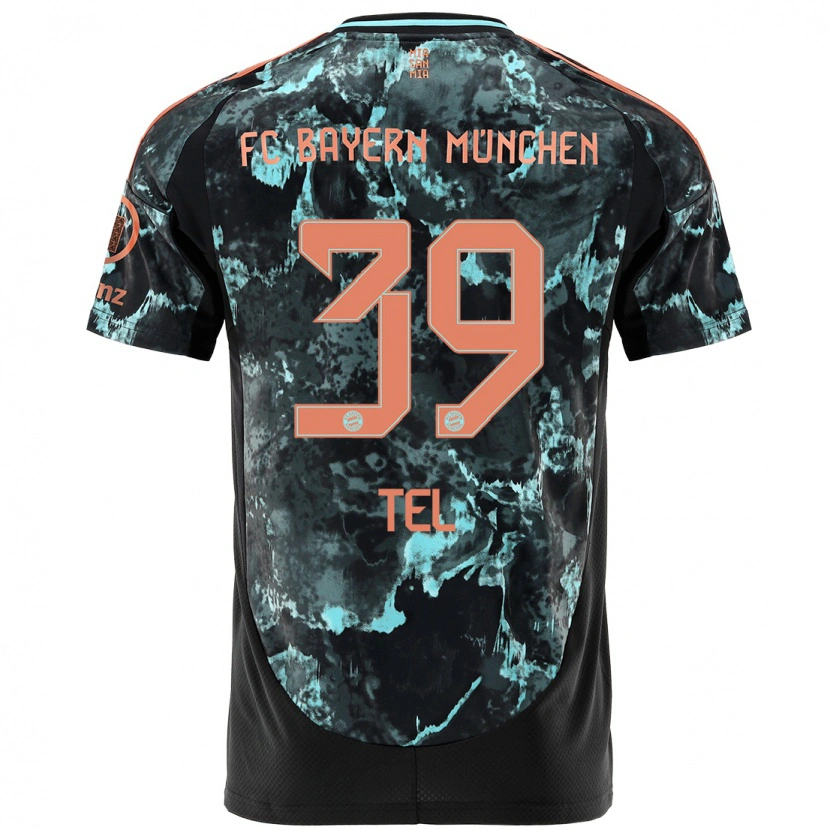 Danxen Kinder Mathys Tel #39 Schwarz Auswärtstrikot Trikot 2024/25 T-Shirt