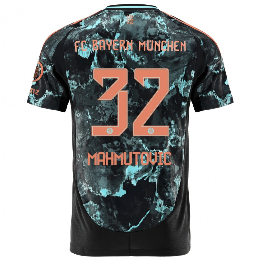 Danxen Kinder Ena Mahmutovic #32 Schwarz Auswärtstrikot Trikot 2024/25 T-Shirt