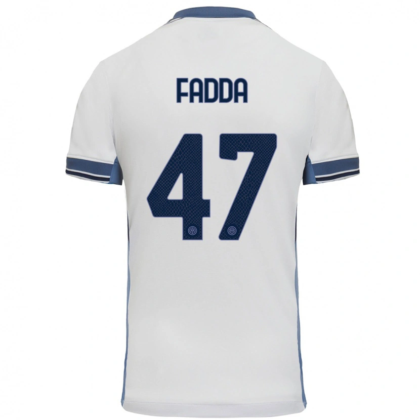 Danxen Kinder Paola Fadda #47 Weißgrau Auswärtstrikot Trikot 2024/25 T-Shirt