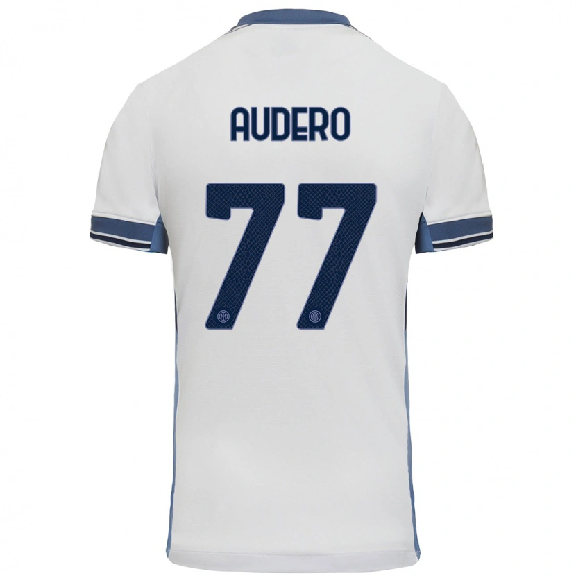 Danxen Kinder Emil Audero #77 Weißgrau Auswärtstrikot Trikot 2024/25 T-Shirt