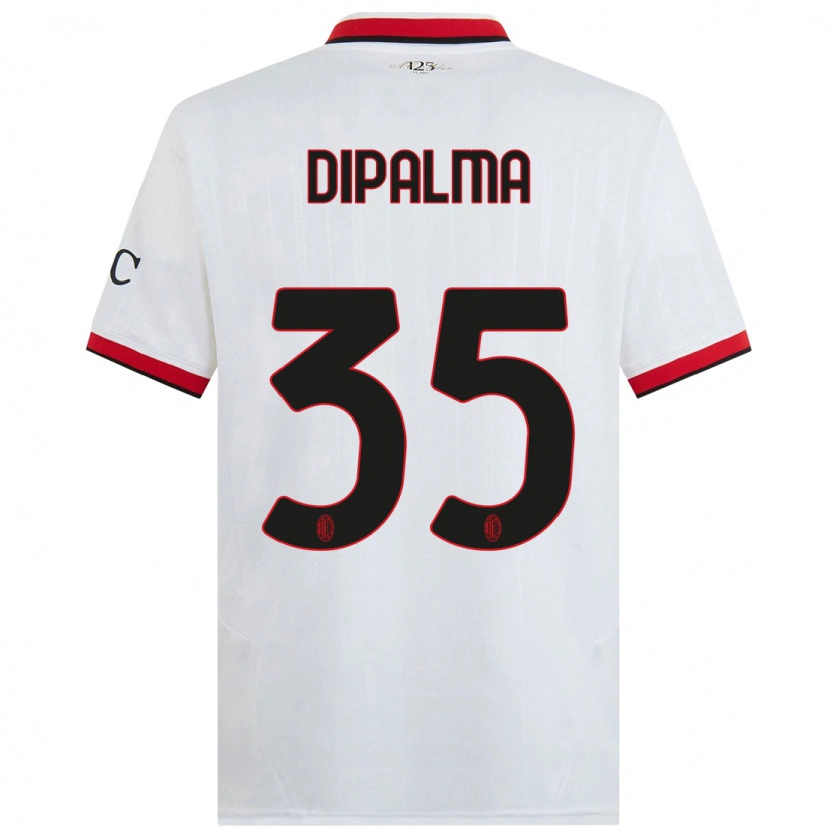 Danxen Kinder Matteo Dipalma #35 Weiß Schwarz Rot Auswärtstrikot Trikot 2024/25 T-Shirt