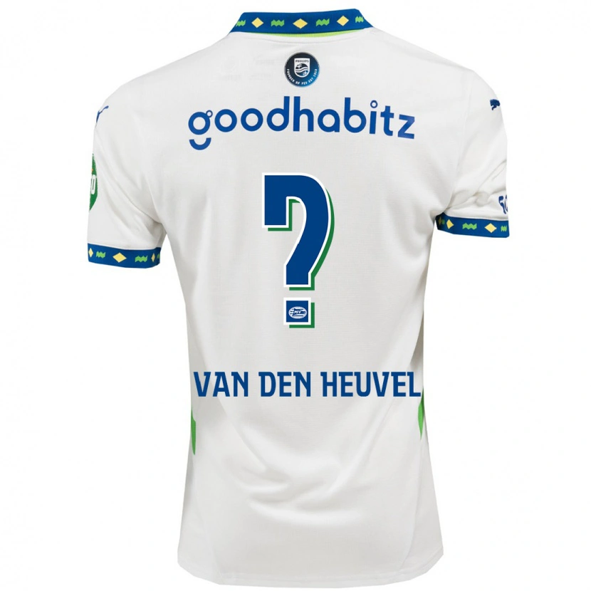 Danxen Kinder Tim Van Den Heuvel #0 Weiß Dunkelblau Ausweichtrikot Trikot 2024/25 T-Shirt