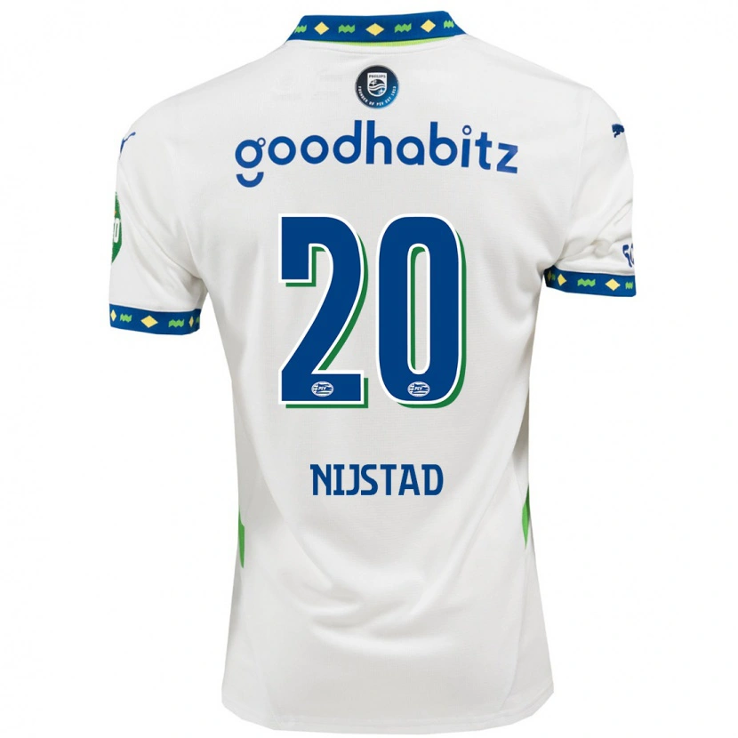 Danxen Kinder Nina Nijstad #20 Weiß Dunkelblau Ausweichtrikot Trikot 2024/25 T-Shirt