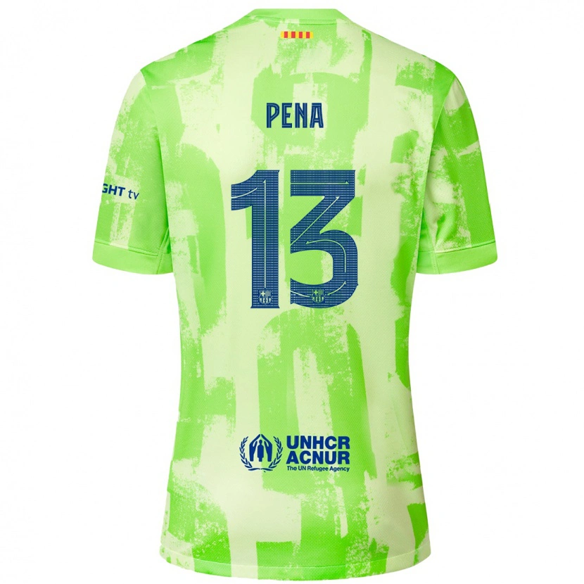 Danxen Kinder Iñaki Peña #13 Limettengrün Ausweichtrikot Trikot 2024/25 T-Shirt