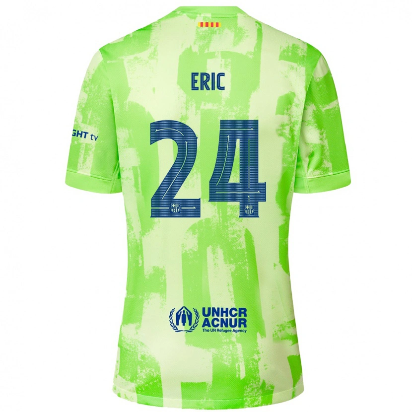 Danxen Kinder Eric García #24 Limettengrün Ausweichtrikot Trikot 2024/25 T-Shirt