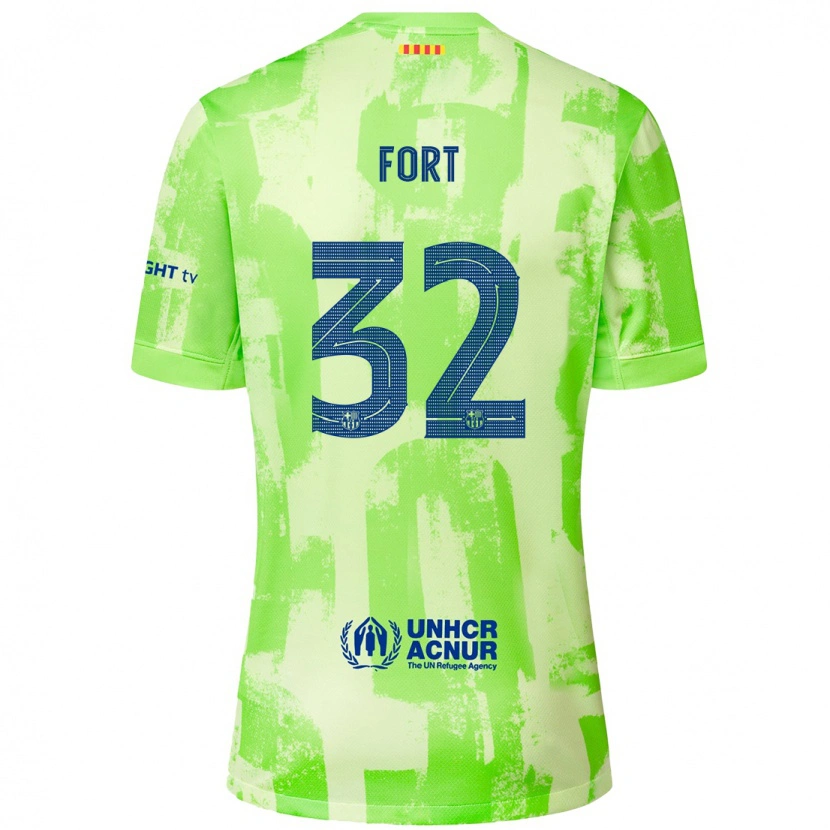 Danxen Kinder Héctor Fort #32 Limettengrün Ausweichtrikot Trikot 2024/25 T-Shirt