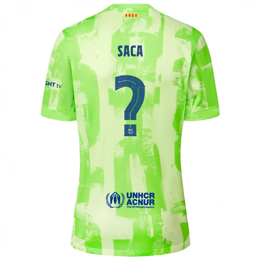 Danxen Kinder Leo Saca #0 Limettengrün Ausweichtrikot Trikot 2024/25 T-Shirt