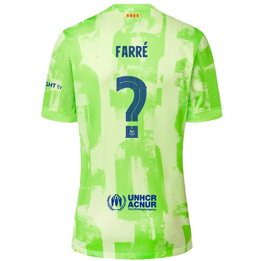 Danxen Kinder Landry Farré #0 Limettengrün Ausweichtrikot Trikot 2024/25 T-Shirt