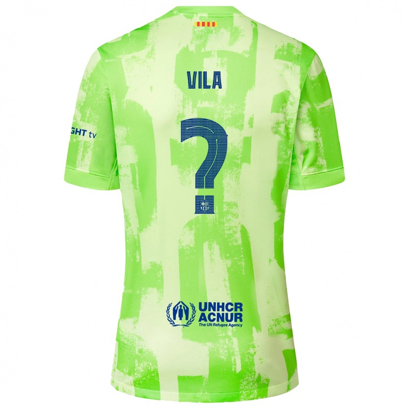 Danxen Kinder Manu Vila #0 Limettengrün Ausweichtrikot Trikot 2024/25 T-Shirt