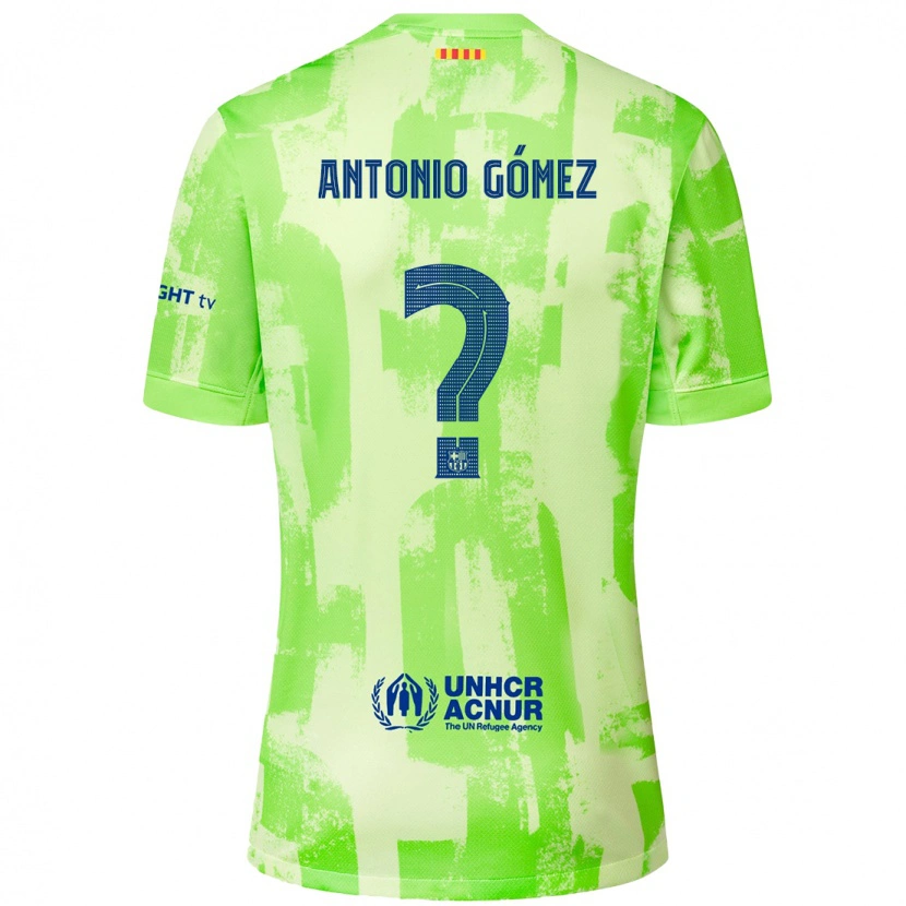 Danxen Kinder Antonio Gómez #0 Limettengrün Ausweichtrikot Trikot 2024/25 T-Shirt