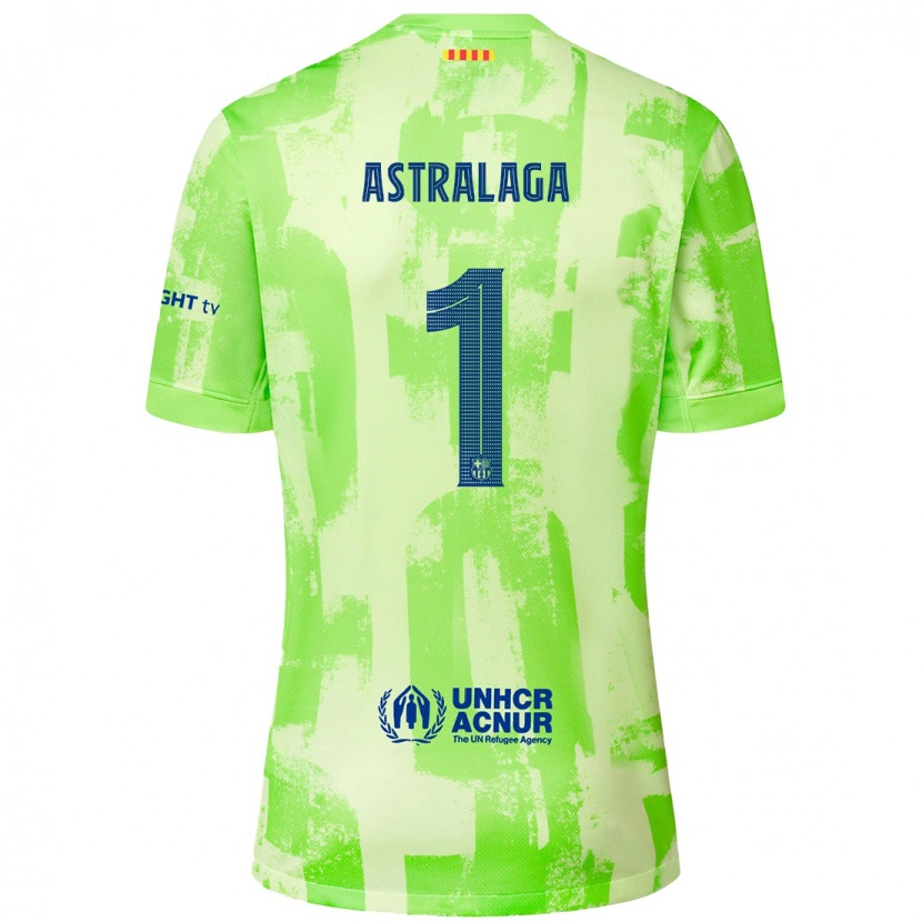 Danxen Kinder Ander Astralaga #1 Limettengrün Ausweichtrikot Trikot 2024/25 T-Shirt