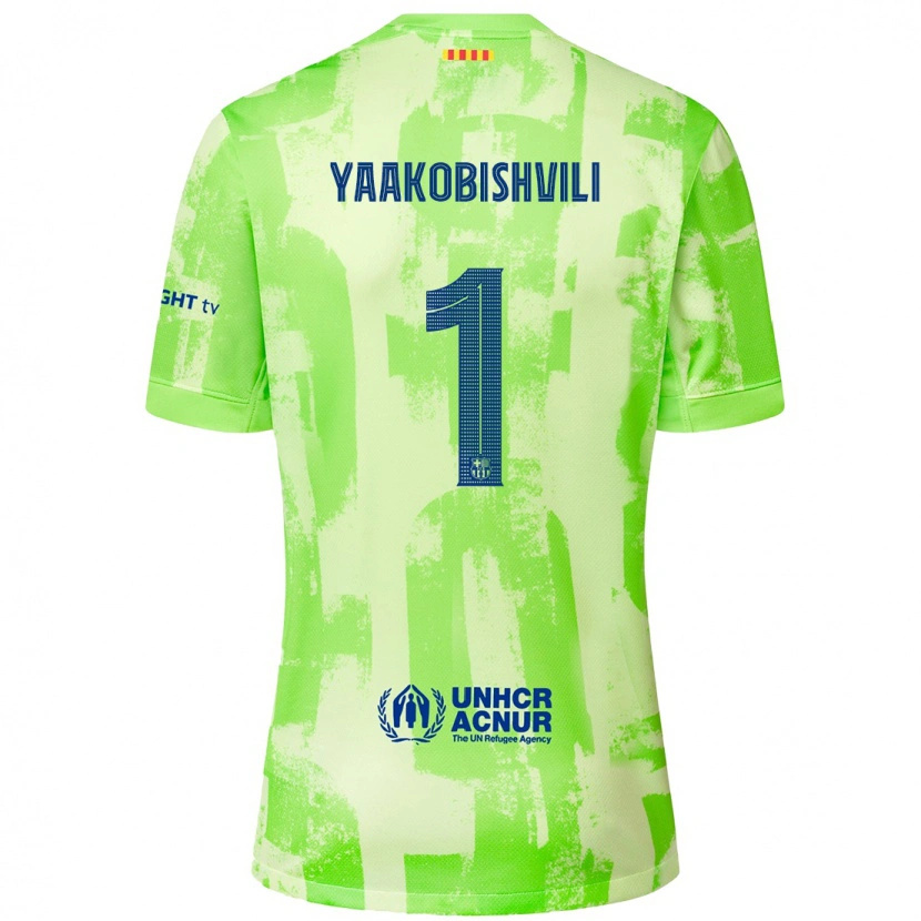 Danxen Kinder Áron Yaakobishvili #1 Limettengrün Ausweichtrikot Trikot 2024/25 T-Shirt