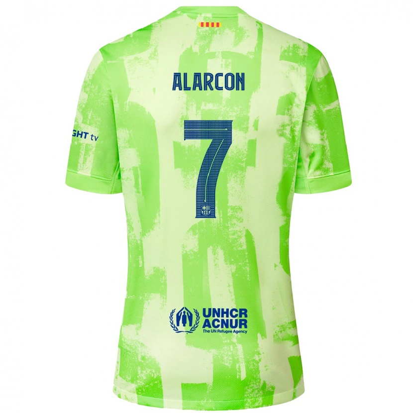 Danxen Kinder Ángel Alarcón #7 Limettengrün Ausweichtrikot Trikot 2024/25 T-Shirt