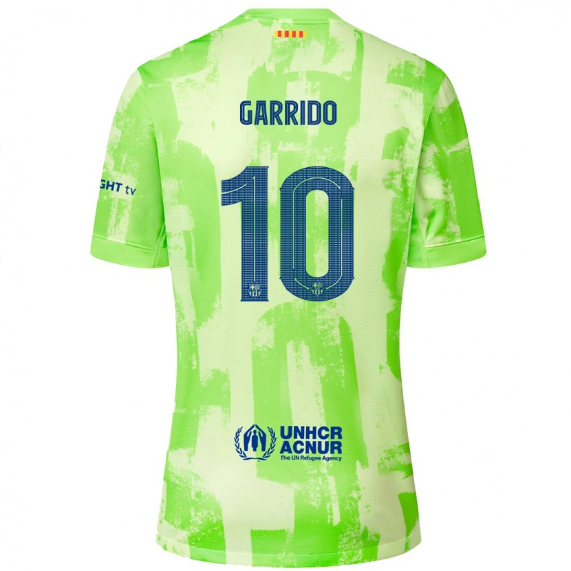 Danxen Kinder Aleix Garrido #10 Limettengrün Ausweichtrikot Trikot 2024/25 T-Shirt