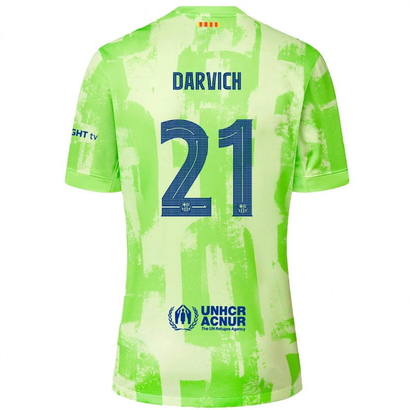 Danxen Kinder Noah Darvich #21 Limettengrün Ausweichtrikot Trikot 2024/25 T-Shirt