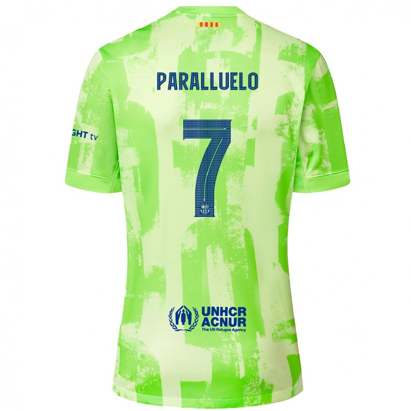 Danxen Kinder Salma Paralluelo #7 Limettengrün Ausweichtrikot Trikot 2024/25 T-Shirt