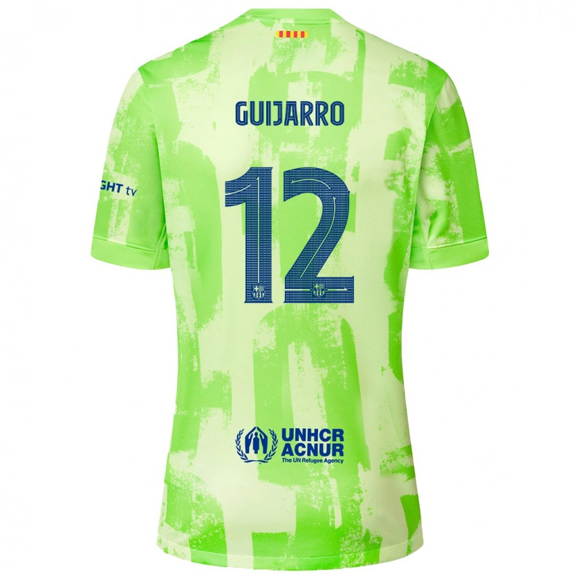 Danxen Kinder Patricia Guijarro #12 Limettengrün Ausweichtrikot Trikot 2024/25 T-Shirt