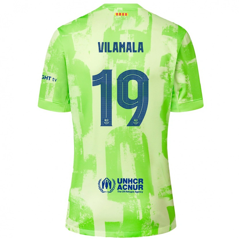 Danxen Kinder Bruna Vilamala #19 Limettengrün Ausweichtrikot Trikot 2024/25 T-Shirt