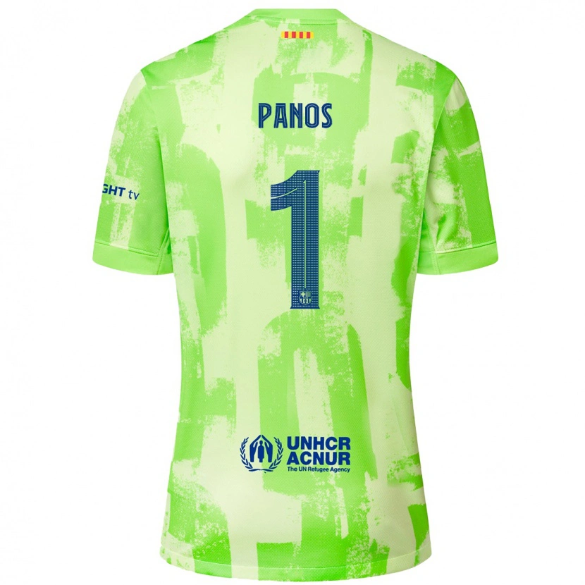 Danxen Kinder Sandra Panos #1 Limettengrün Ausweichtrikot Trikot 2024/25 T-Shirt