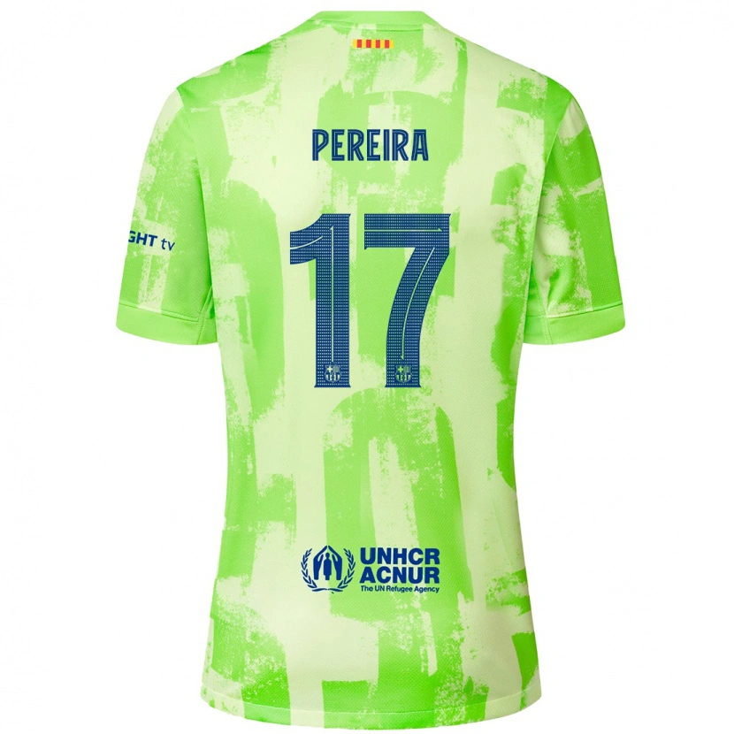 Danxen Kinder Andrea Pereira #17 Limettengrün Ausweichtrikot Trikot 2024/25 T-Shirt