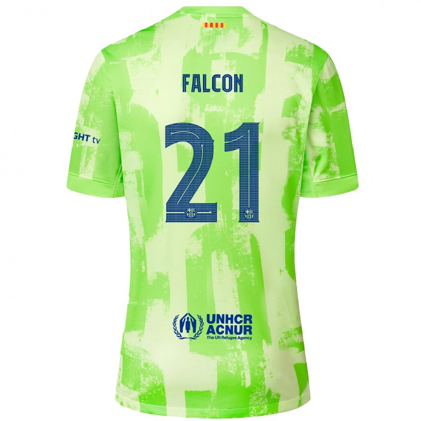 Danxen Kinder Andrea Falcon #21 Limettengrün Ausweichtrikot Trikot 2024/25 T-Shirt