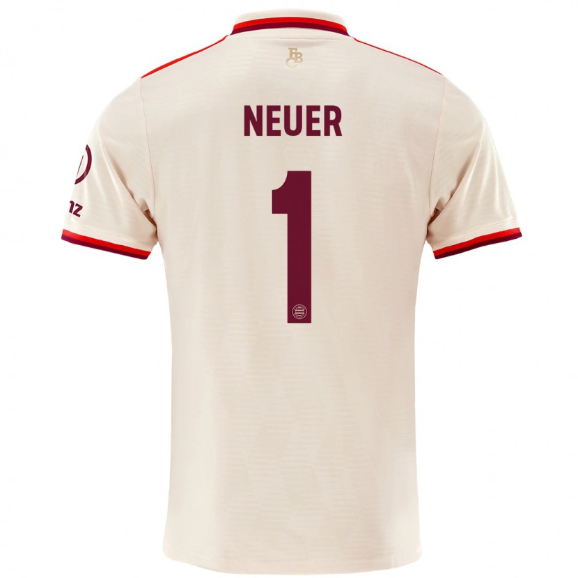 Danxen Kinder Manuel Neuer #1 Leinen Ausweichtrikot Trikot 2024/25 T-Shirt