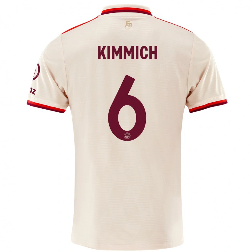 Danxen Kinder Joshua Kimmich #6 Leinen Ausweichtrikot Trikot 2024/25 T-Shirt