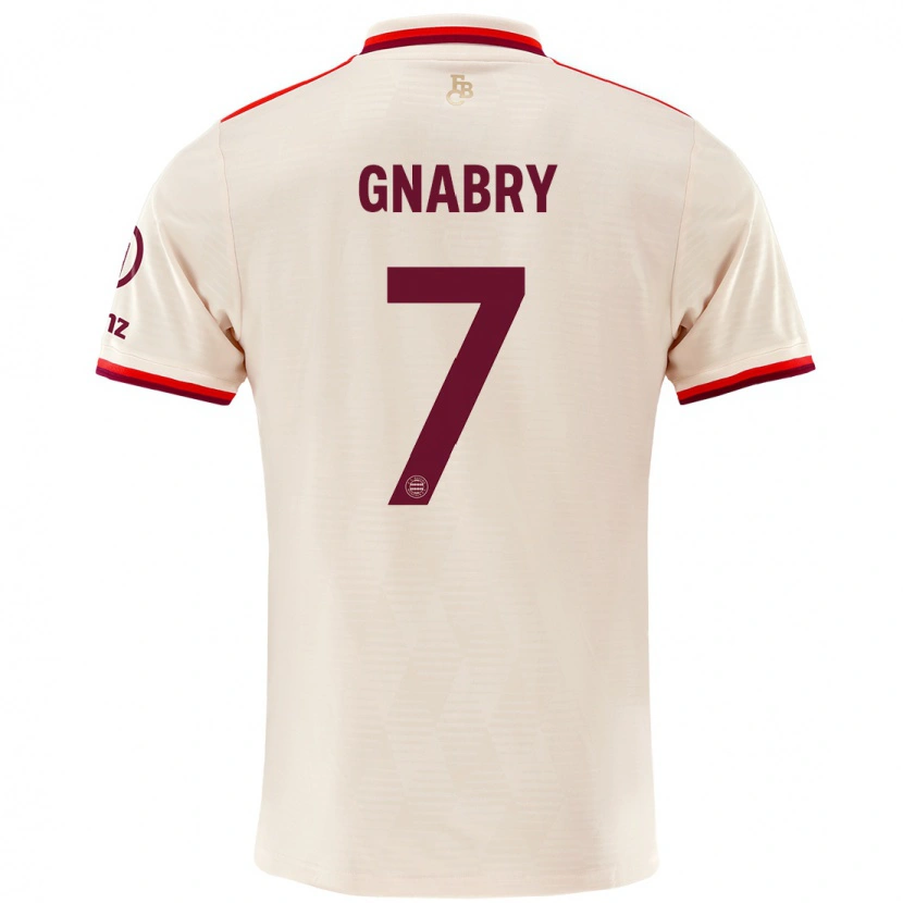 Danxen Kinder Serge Gnabry #7 Leinen Ausweichtrikot Trikot 2024/25 T-Shirt