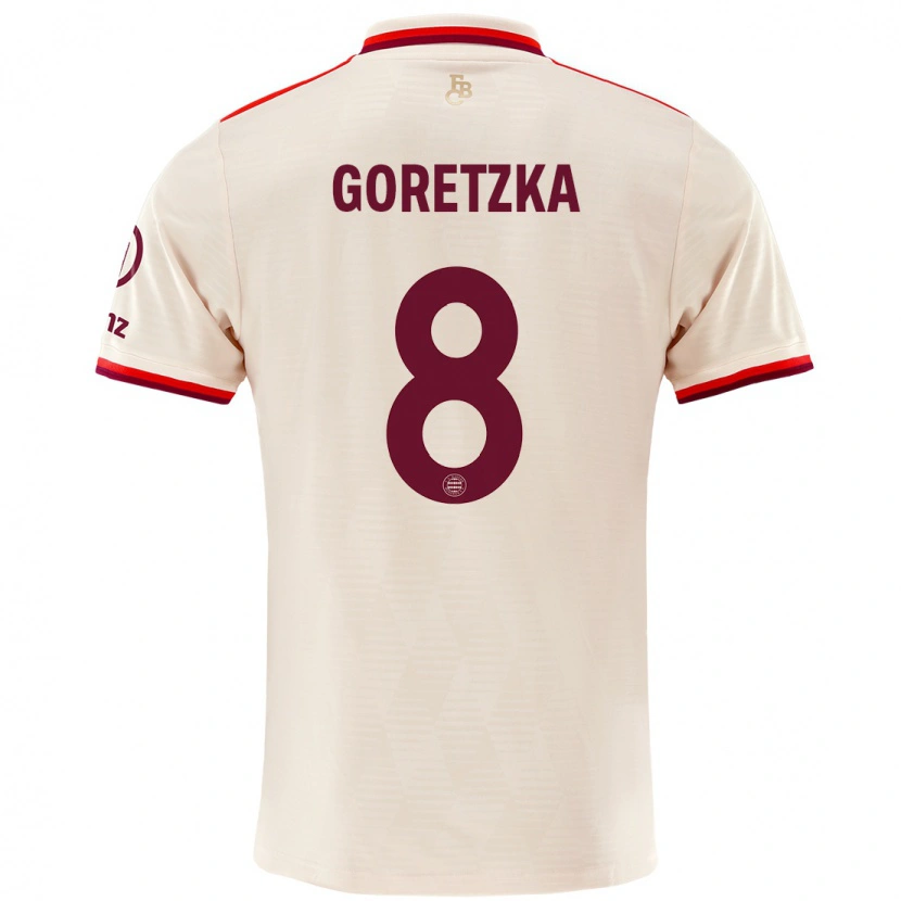 Danxen Kinder Leon Goretzka #8 Leinen Ausweichtrikot Trikot 2024/25 T-Shirt