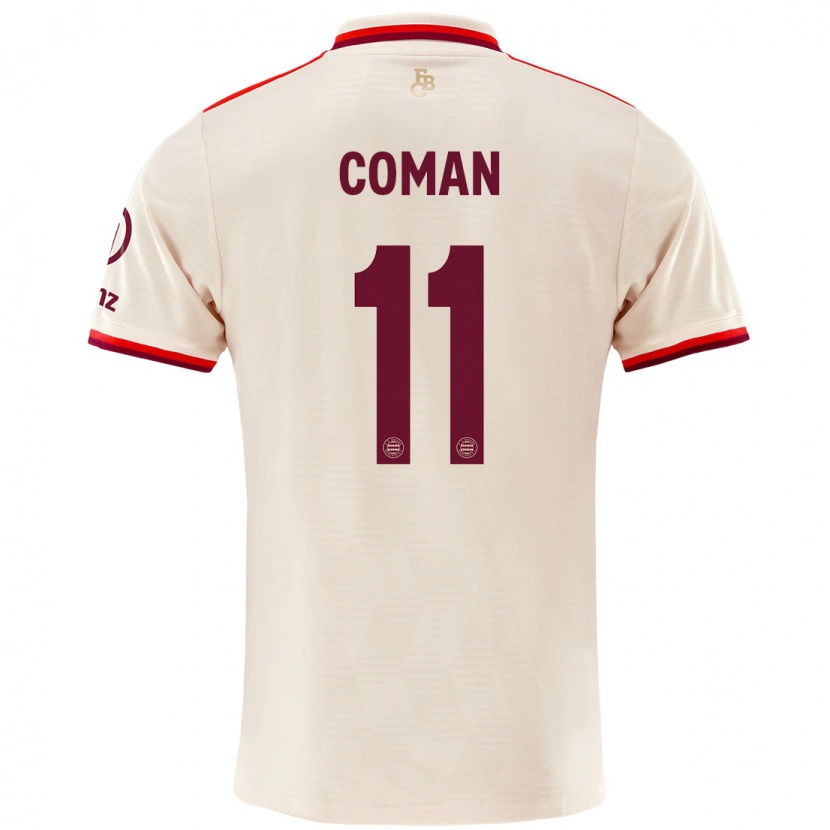 Danxen Kinder Kingsley Coman #11 Leinen Ausweichtrikot Trikot 2024/25 T-Shirt